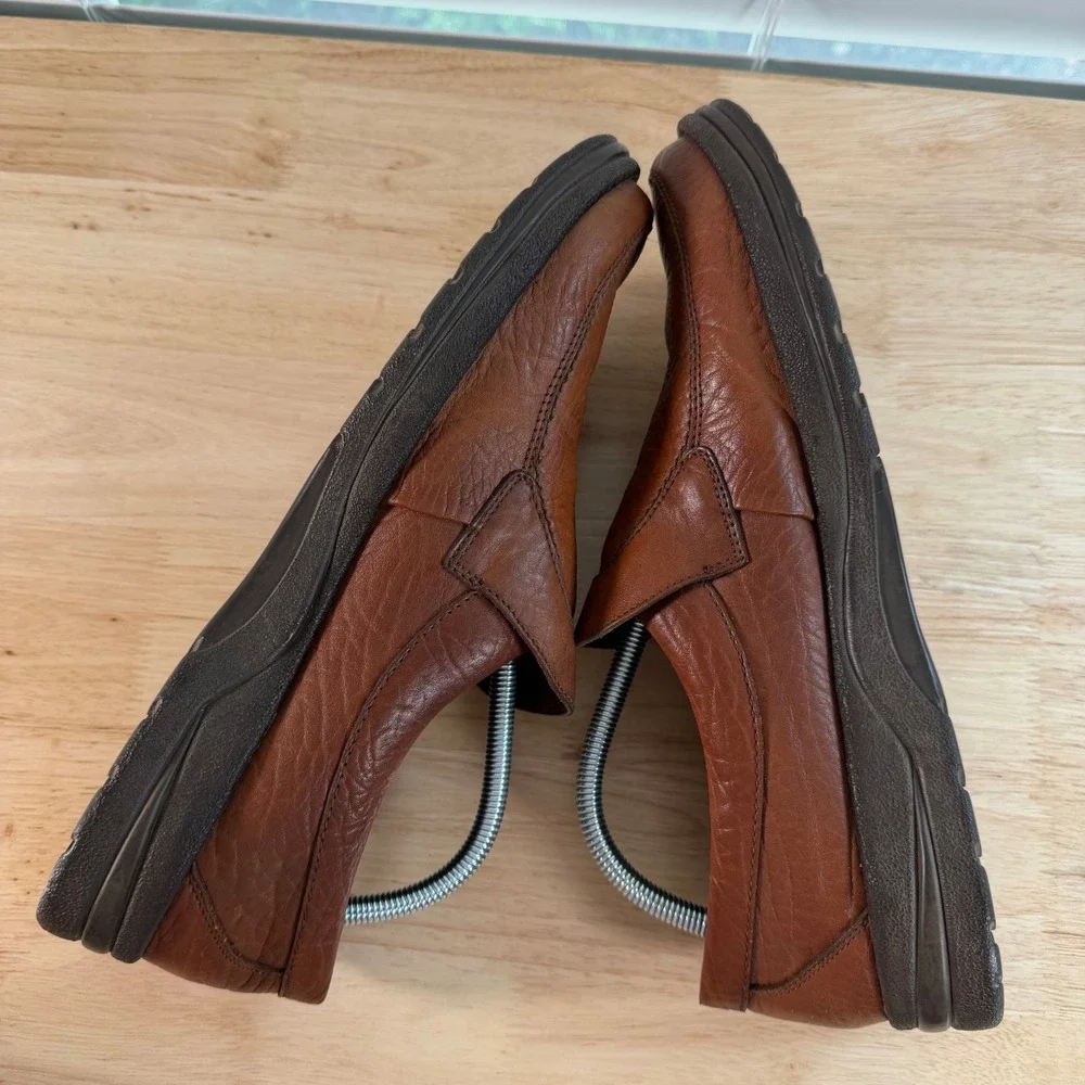 Mephisto Loafers Men's Dark Brown Leather Slip-On Round Toe Casual - 11.5